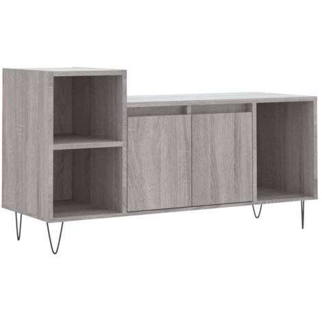 Meuble TV Sonoma gris 100x35x55 Bois d'ingénierie (1/5)
