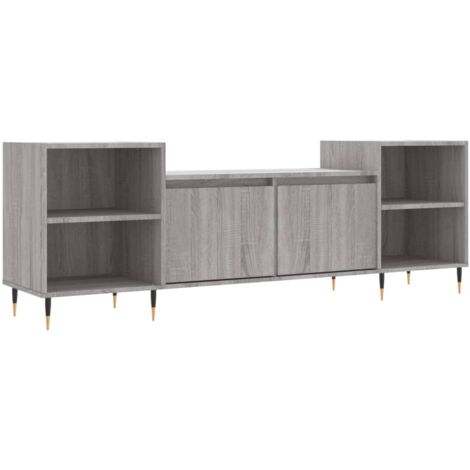 Meuble TV Sonoma gris 160x35x55 Bois d'ingénierie (1/5)
