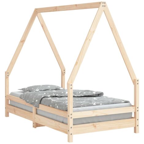 Cadre de lit pour enfant 80x160 bois de pin massif (1/5)