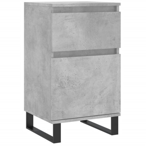 Buffet gris béton 40x35x70 bois d'ingénierie (1/5)