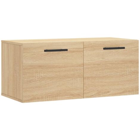 Armoire murale chêne sonoma 80x36,5x35 bois d'ingénierie (1/5)