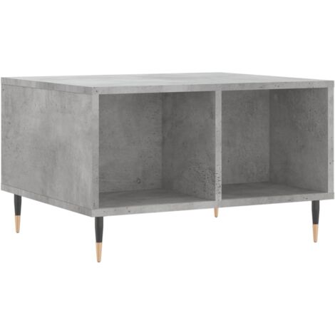 Table basse Gris béton 60x50x36,5 Bois d'ingénierie (1/5)
