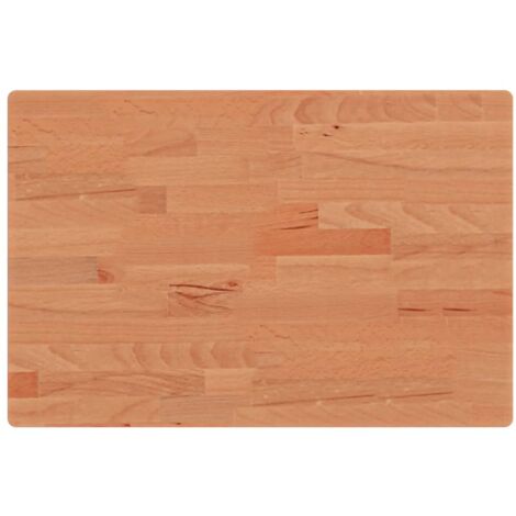 Dessus de table 60x40x2,5 rectangulaire bois massif de hêtre (1/5)