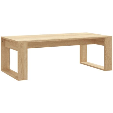 Table basse chêne sonoma 102x50x35 bois d'ingénierie (1/5)