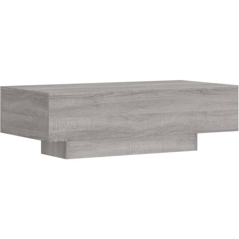 Table basse sonoma gris 100x49,5x31 bois d'ingénierie (1/5)