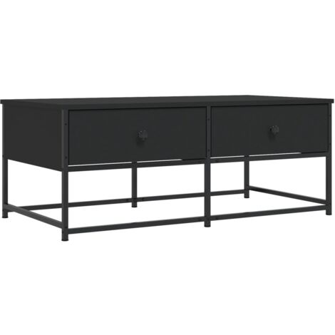Table basse noir 100x51x40 bois d'ingénierie (1/5)