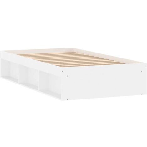 Cadre de lit blanc 90x190 (1/5)