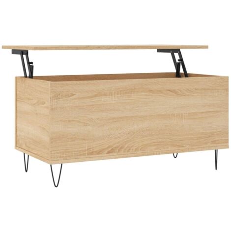 Table basse Chêne sonoma 90x44,5x45 Bois d'ingénierie (1/5)