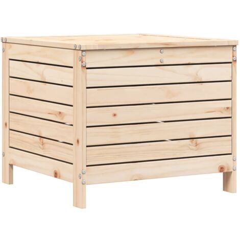 Repose-pied de jardin 62x63,5x53,5 bois de pin massif (1/5)