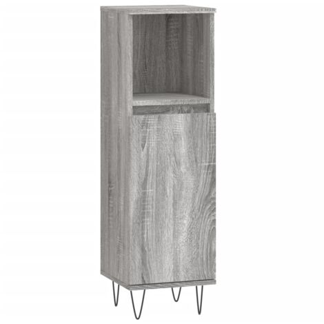 Armoire salle de bain sonoma gris 30x30x100 (1/5)