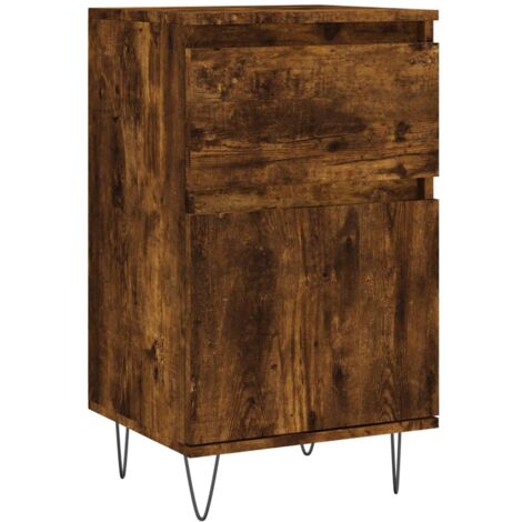 Buffet chêne fumé 40x35x70 bois d'ingénierie (1/5)