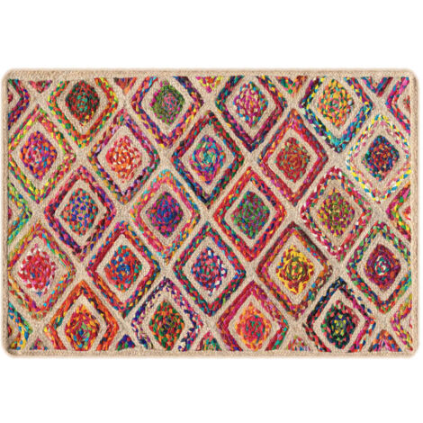 Tapis lavable multicolore 160x230 antidérapant