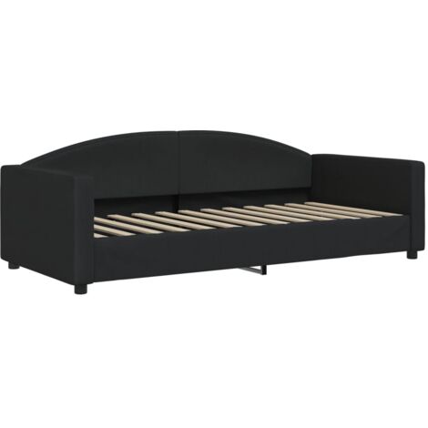 Lit de repos noir 90x200 tissu (1/5)