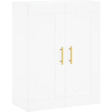 Armoire murale blanc 69,5x34x90 bois d'ingénierie (1/5)
