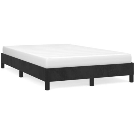 Cadre de lit noir 120x190 velours (1/5)