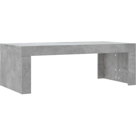 Table basse gris béton 102x50x36 bois d'ingénierie (1/5)