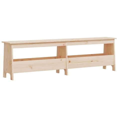 Banc d'entrée 160x28x45 bois de pin massif (1/5)