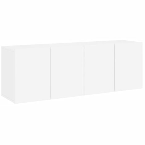 Meubles TV muraux 2 pcs blanc 60x30x41 (1/5)