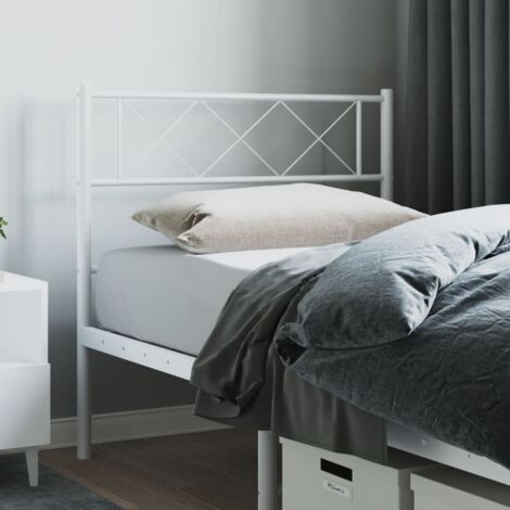 Tête de lit métal blanc 100cm (1/5)