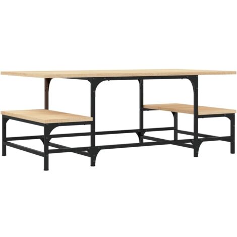 Table basse chêne sonoma 100x50,5x40 bois d'ingénierie (1/5)