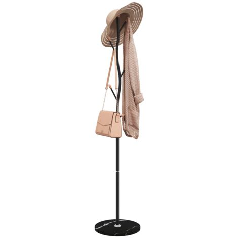 Porte-manteau noir 177cm fer enduit de poudre (1/5)