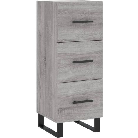 Buffet Sonoma gris 34,5x34x90 Bois d'ingénierie (1/5)