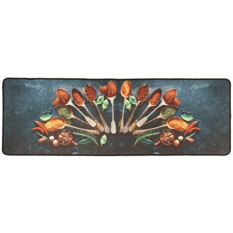 Tapis de cuisine multicolore 60x180 lavable antidérapant (1/5)