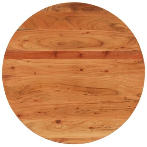 Dessus de table Ø70x2,5 rond bois massif d'acacia (1/5)