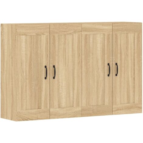 Armoires murales 2 pcs chêne sonoma bois d'ingénierie (1/5)