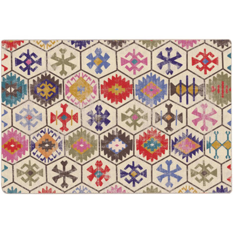 Tapis lavable multicolore 120x180 antidérapant (1/5)
