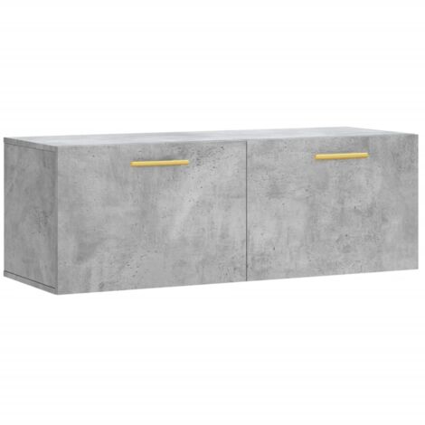 Armoire murale gris béton 100x36,5x35 bois d'ingénierie (1/5)