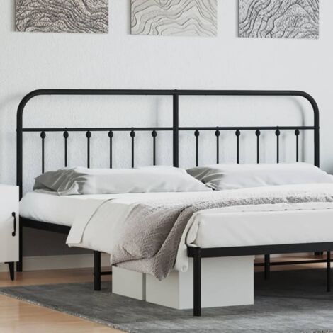 Tête de lit métal noir 200cm (1/5)