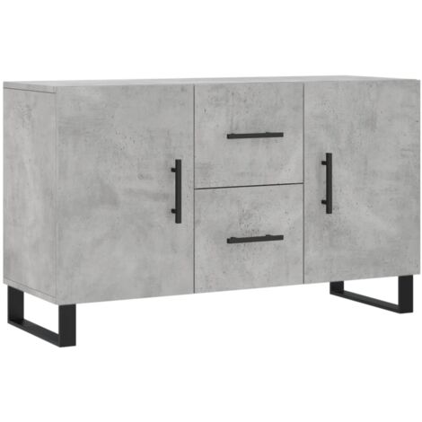 Buffet gris béton 100x36x60 bois d'ingénierie (1/5)