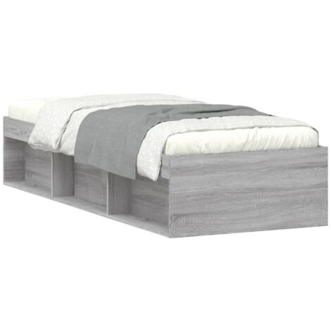 Cadre de lit sonoma gris 75x190 petit simple (1/5)