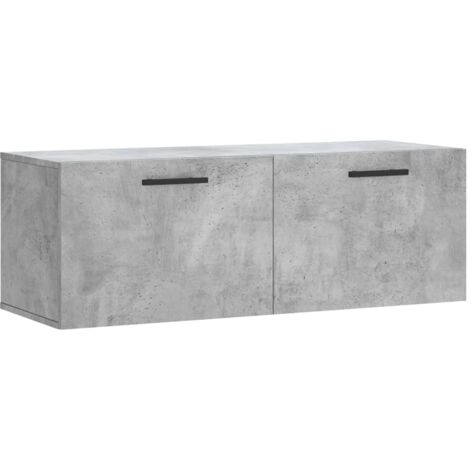 Armoire murale gris béton 100x36,5x35 bois d'ingénierie (1/5)