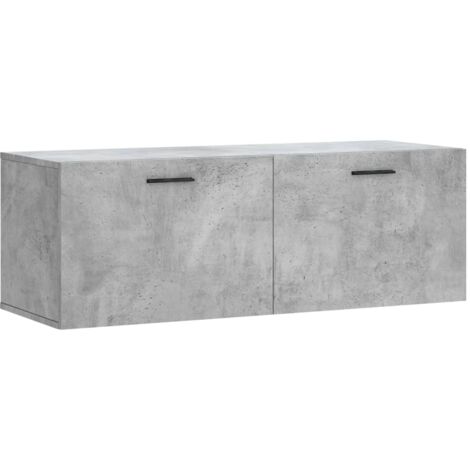 Armoire murale gris béton 100x36,5x35 bois d'ingénierie (1/5)