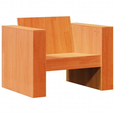 Canapé de jardin marron 79x60x62 bois de pin massif (1/5)