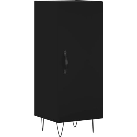 Buffet Noir 34,5x34x90 Bois d'ingénierie (1/5)