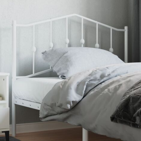 Tête de lit métal blanc 100cm (1/5)