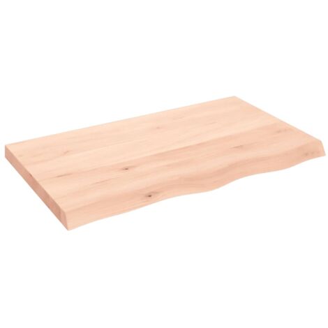 Dessus de table 100x60x6 bois de chêne massif non traité (1/5)
