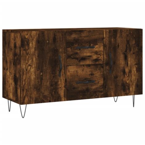 Buffet chêne fumé 100x36x60 bois d'ingénierie (1/5)