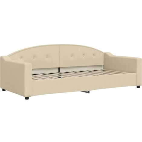 Lit de repos crème 90x200 tissu (1/5)