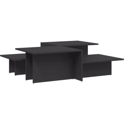 Tables basses 2 pcs gris bois d'ingénierie (1/5)