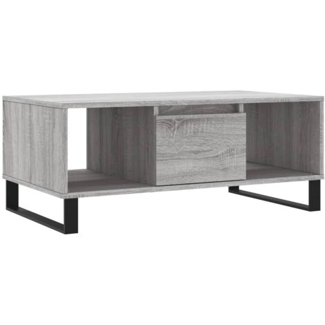 Table basse Sonoma gris 90x50x36,5 Bois d'ingénierie (1/5)