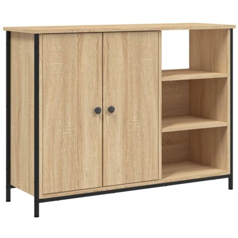 Buffet chêne sonoma 100x33x75 bois d'ingénierie (1/5)