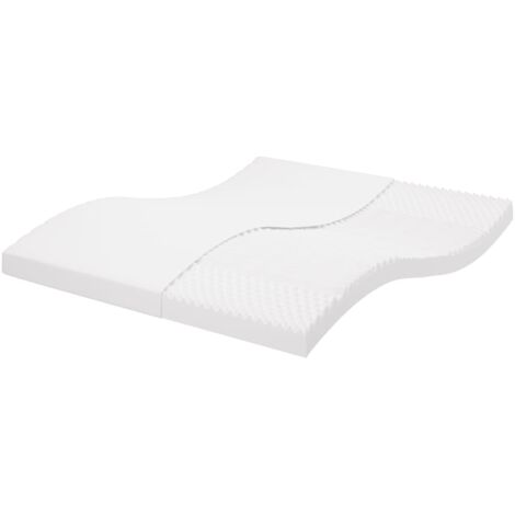 Matelas en mousse blanc 160x200 7 zones dureté 20 ILD (1/5)