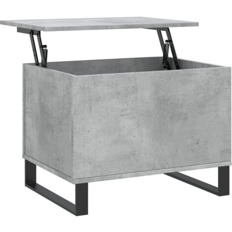 Table basse Gris béton 60x44,5x45 Bois d'ingénierie (1/5)