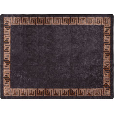 Tapis lavable noir et doré 400x300 antidérapant (1/5)