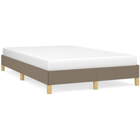 Cadre de lit taupe 120x190 tissu (1/5)