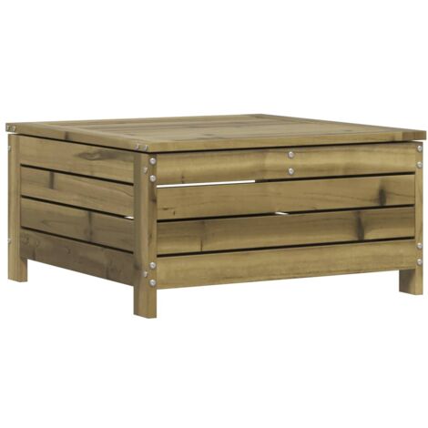 Repose-pied de jardin 62x63,5x32 bois de pin imprégné (1/5)